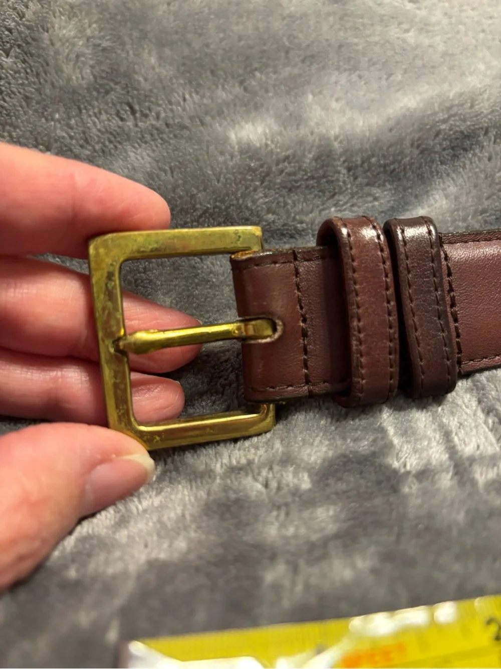 Vintage Coach Belt Style 7600 Glove Tanned Leather Brass Buckle Mens Size 36